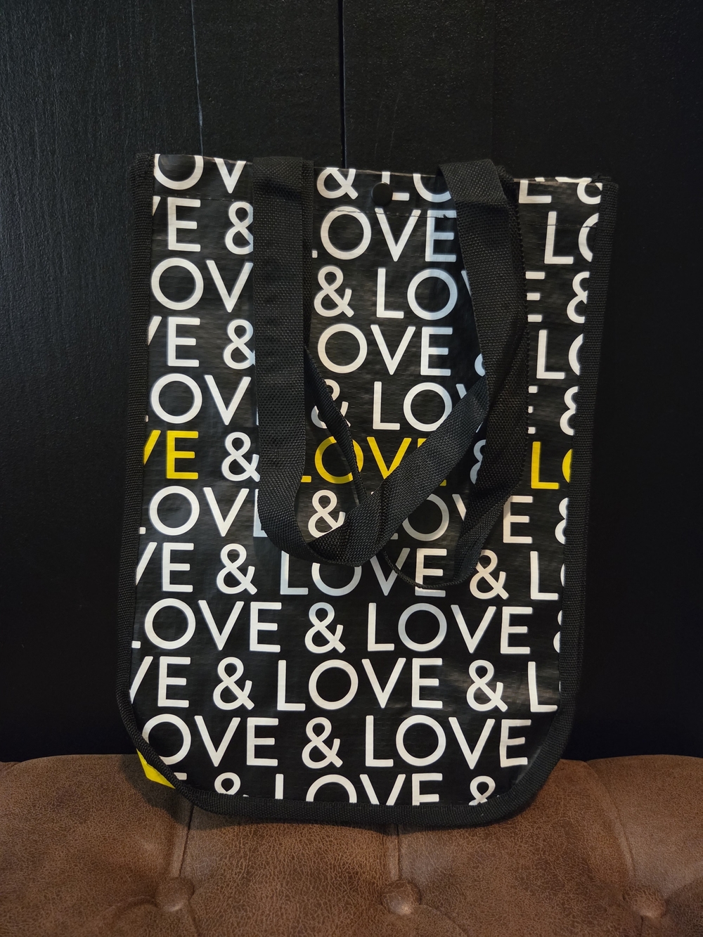 Kendra Scott Yellow and Black Branded Tote